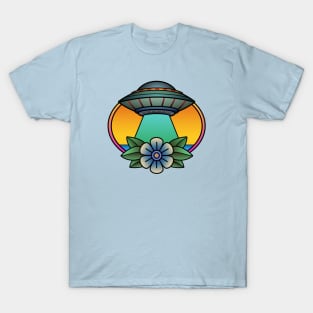 Tropical UFO tattoo T-Shirt